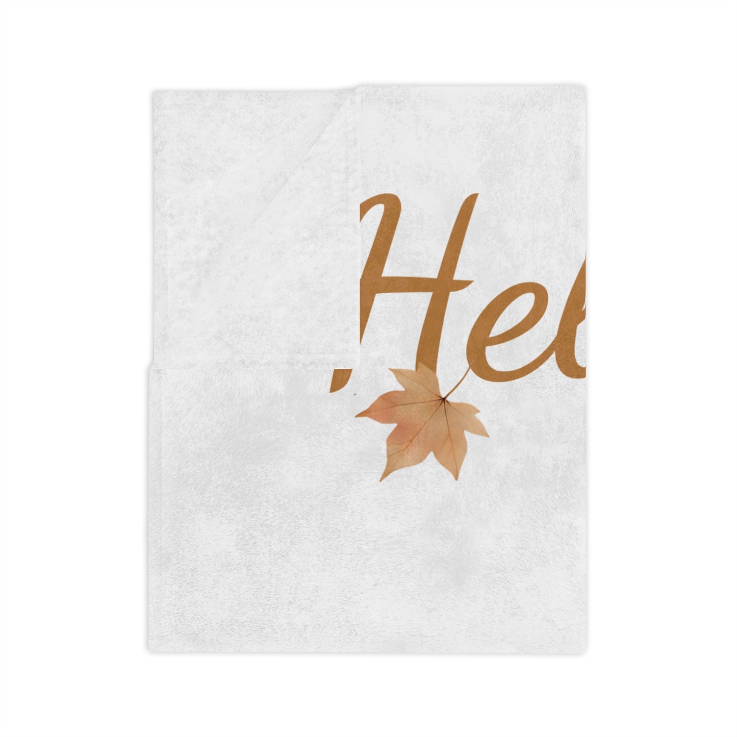 "Hello Fall" Pumpkin Patch Velveteen Blanket