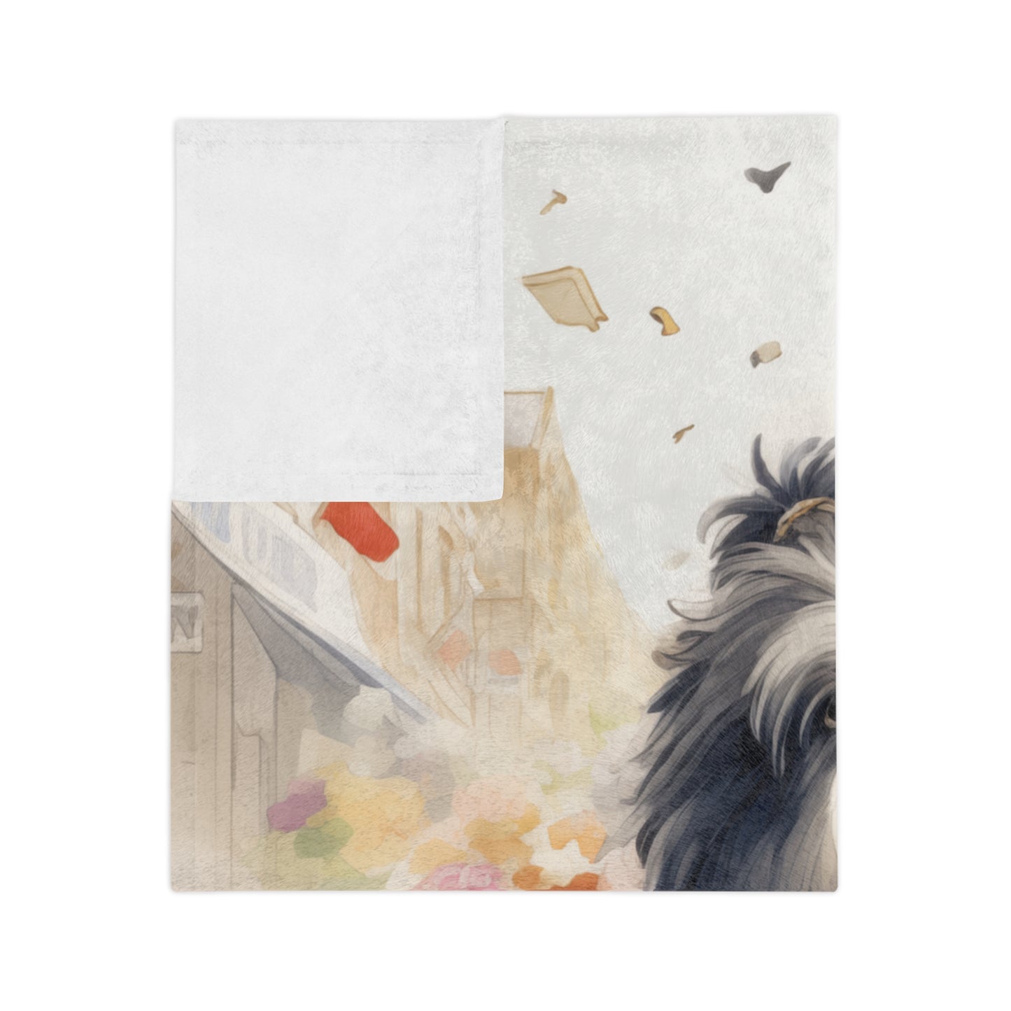 Cute Puppy in a Planter Lightweight Blanket