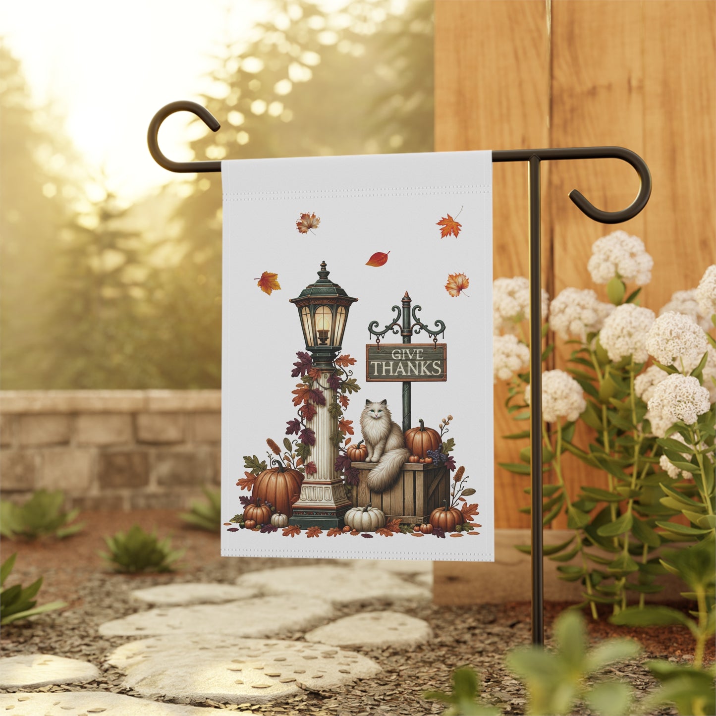 Give Thanks Garden Flag