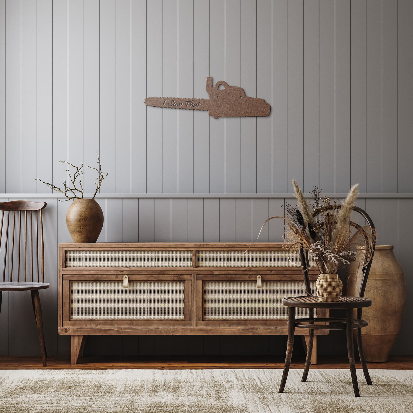 Chainsaw_wall_art_for_man_cave_Copper_Rustic_Hallway_Mockup.png