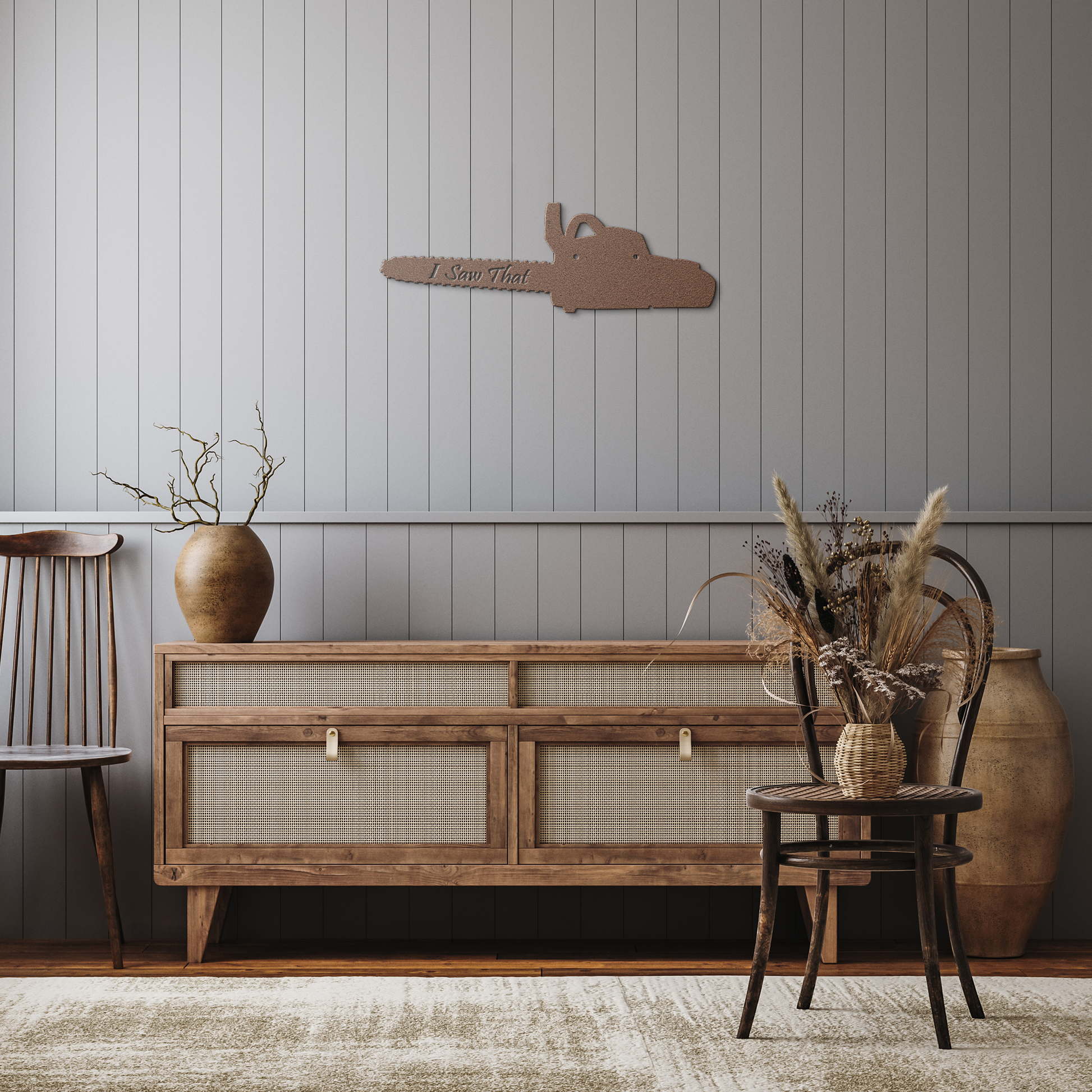Chainsaw_wall_art_for_man_cave_Copper_Rustic_Hallway_Mockup.png