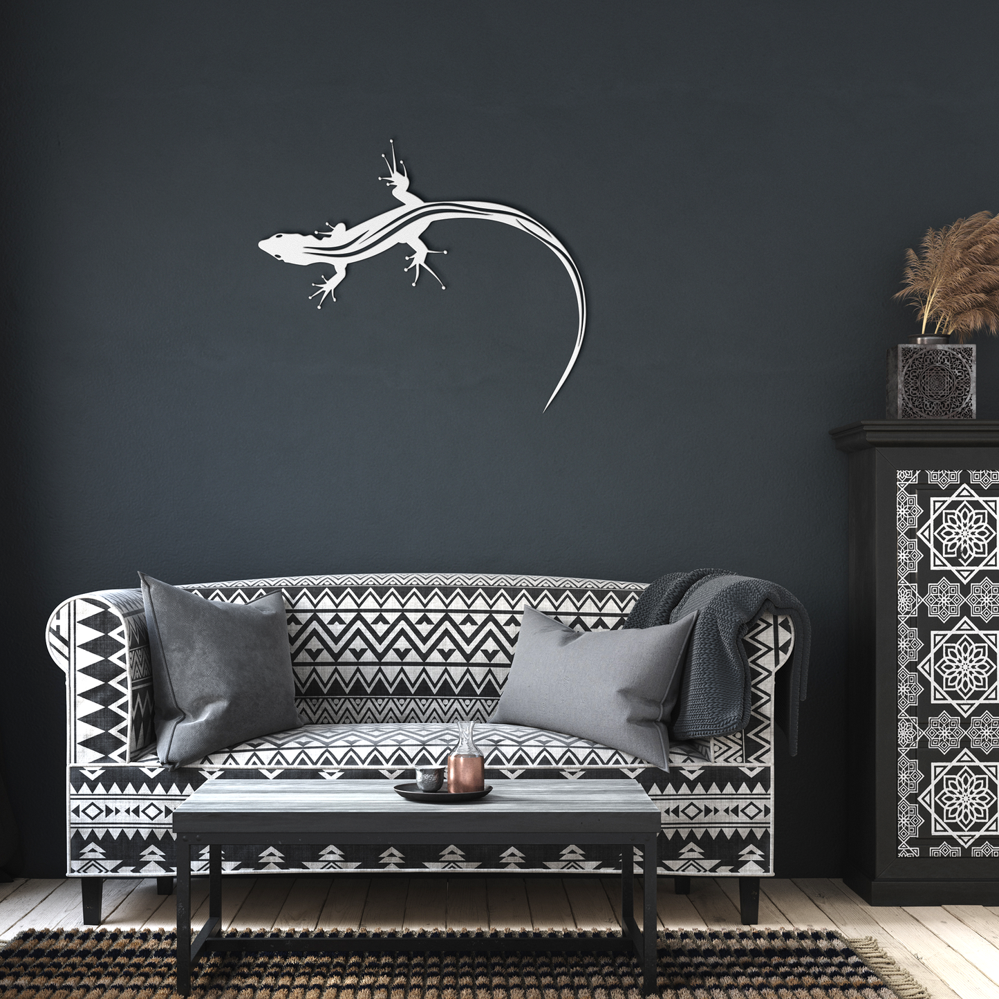 Lizard_metal_wall_art_White_Dark_Living_Room_Mockup.png
