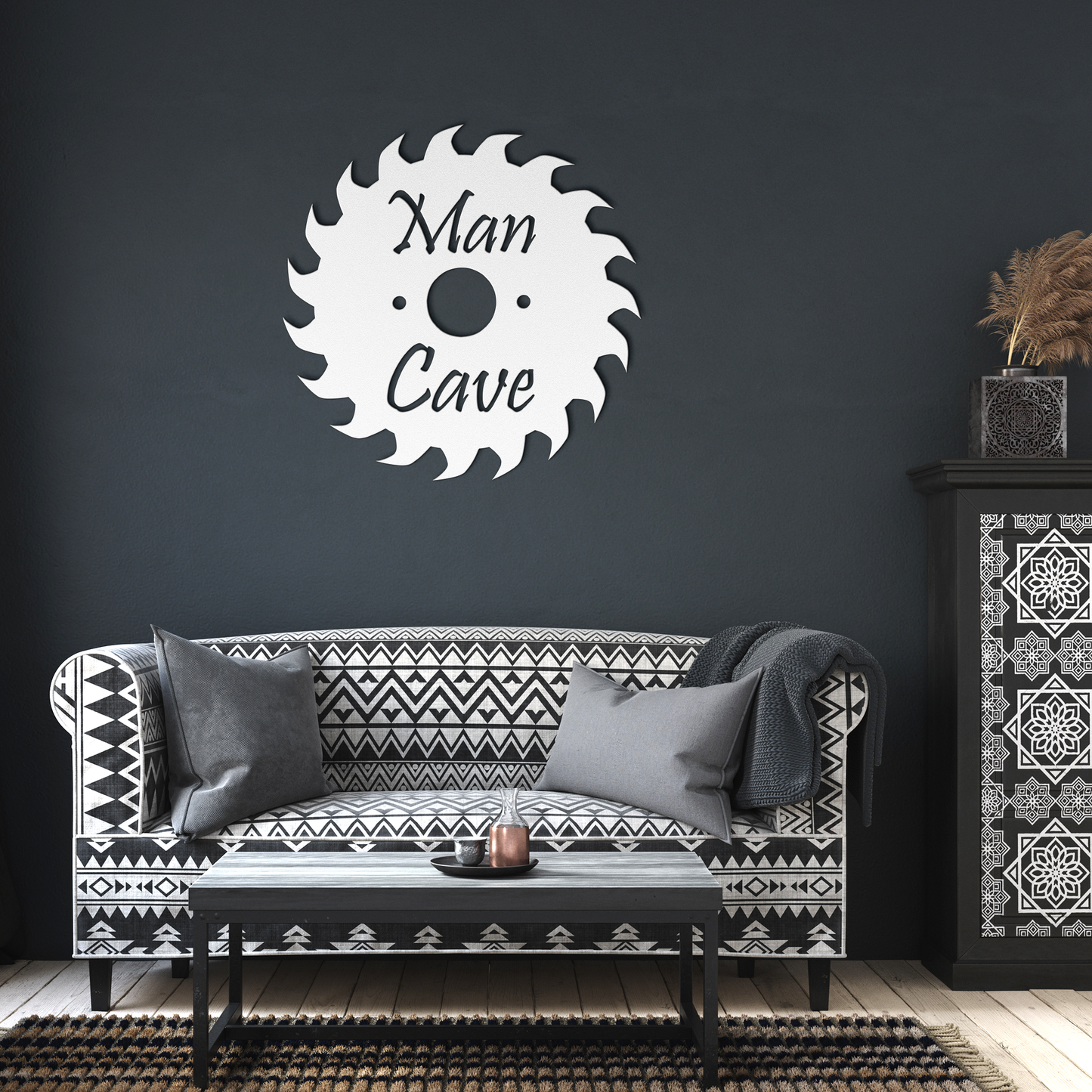 Man_cave_saw_blade_metal_wall_art_sign_White_Dark_Living_Room_Mockup.png