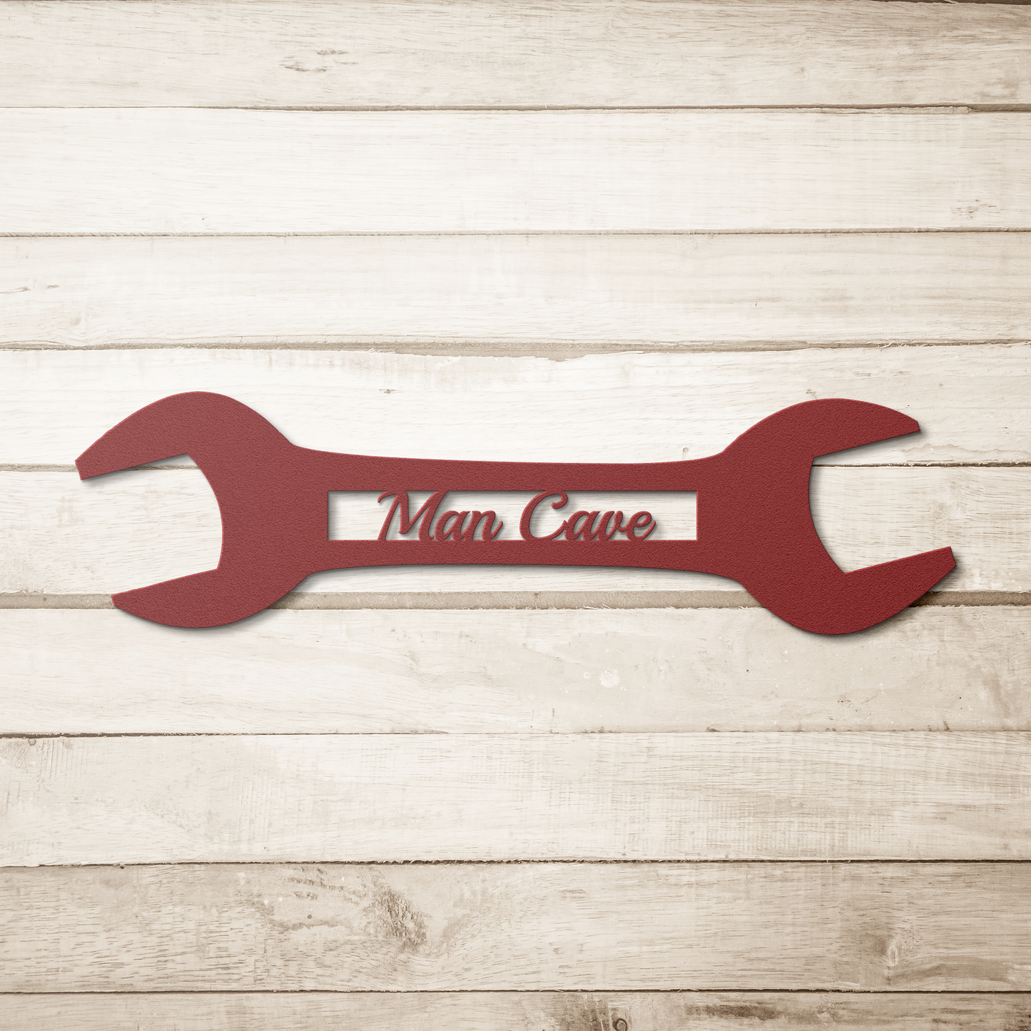 Man_cave_wall_art_metal_sign_Red_Simple_Wood_BKGD_Mockup.png