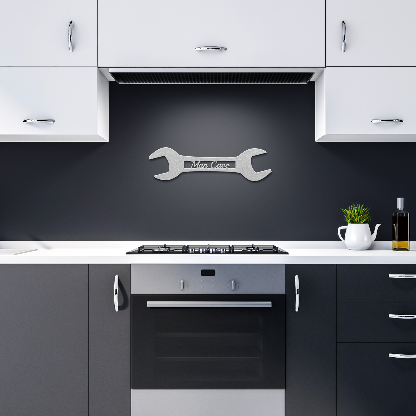 Man_cave_wall_art_metal_sign_Silver_Dark_Kitchen_Mockup.png