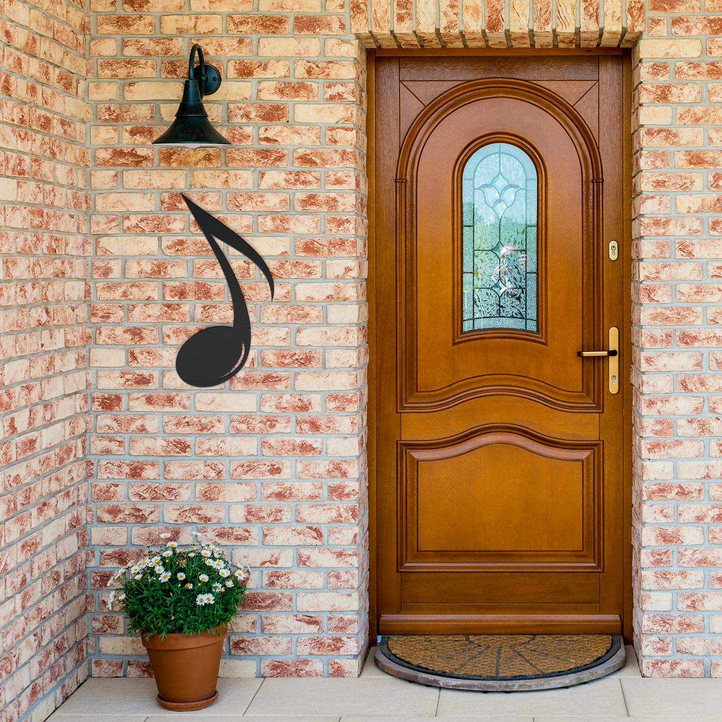 Metal_music_note_wall_art_for_indoor_or__Black_Brick_Entrance_Mockup.png