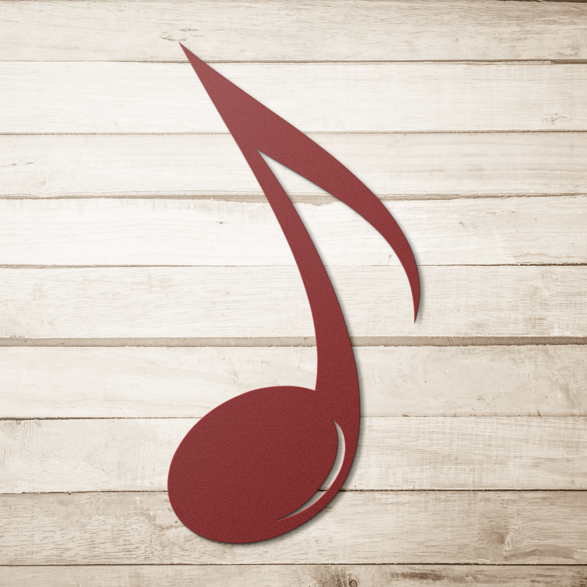 Metal_music_note_wall_art_for_indoor_or__Red_Simple_Wood_BKGD_Mockup.png