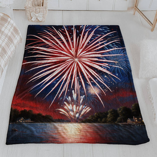 4th of July Plush Sofa Blanket