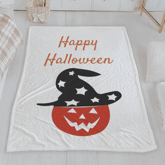Jack-O-Lantern Velveteen Blanket