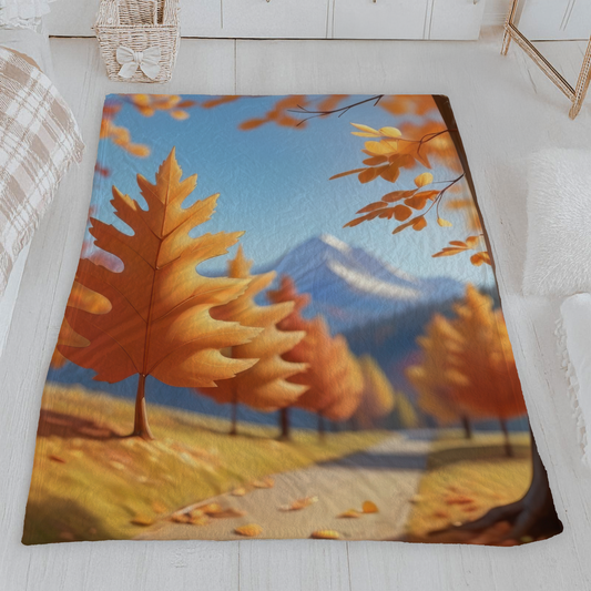 Autumn Velveteen Blanket