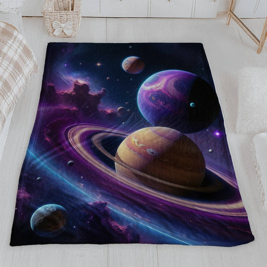 Nebula Dreamscape Velveteen Blanket