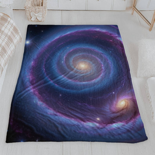 Galaxy Swirl Velveteen Blanket