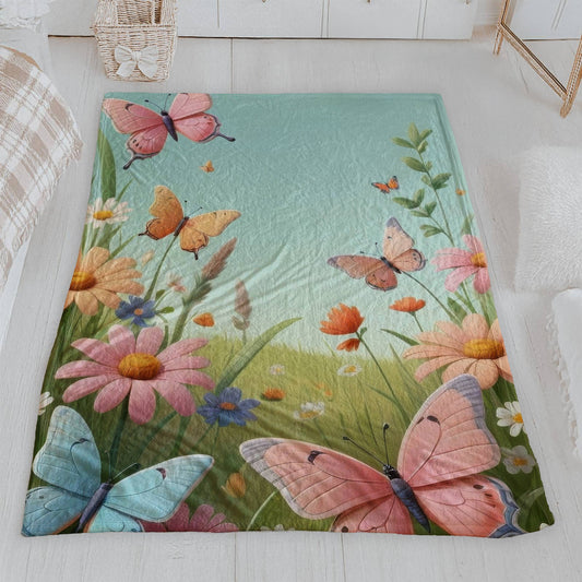 Spring Velveteen Plush Blanket