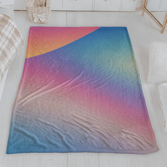 Soft Gradient Velveteen Blanket
