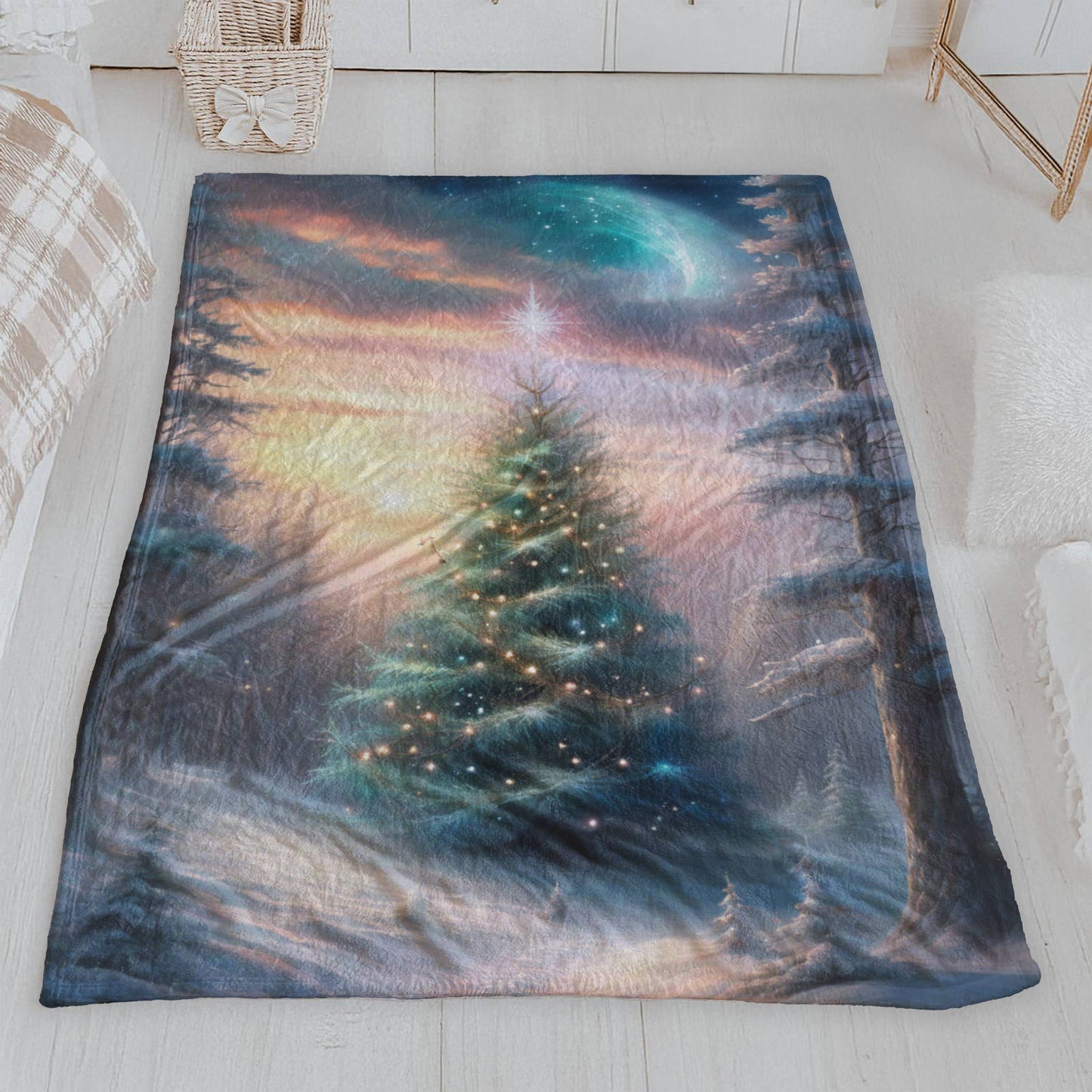 Magical Christmas Tree Plush Blanket