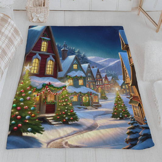 Holiday Home Velveteen Sofa Blanket
