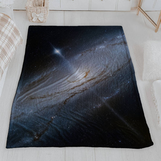 Galactic Stardust Velveteen Plush Blanket