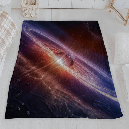 Stellar Collision Velveteen Throw